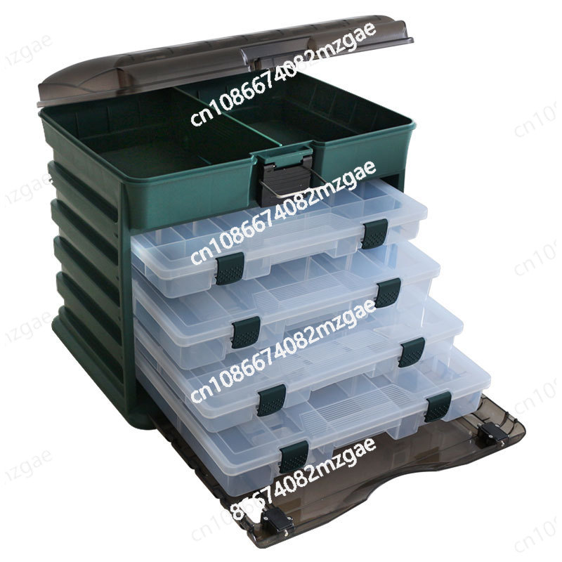 Fishing Hook - Medium 4-layer portable lure box tool