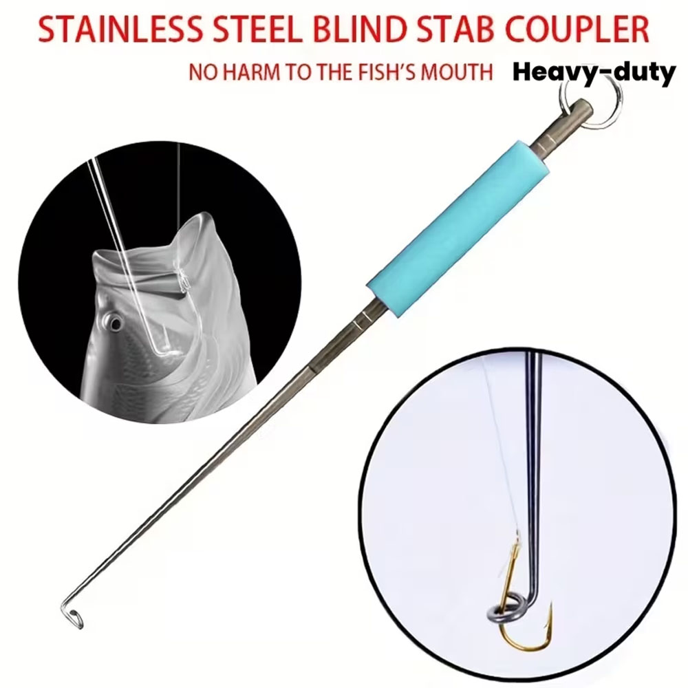 Fishing Equipment Pictures - Heavy-Duty Stainless Steel Deep-Throat Fishing Hook