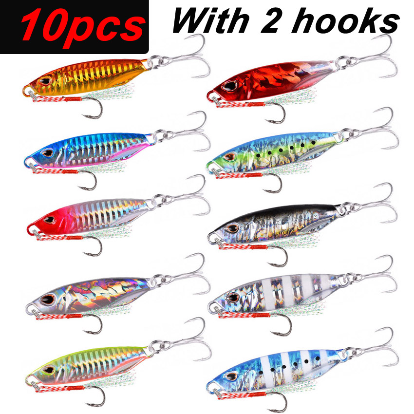 10Pcs Long Cast Metal Bait Spi - Fishing Equipment For Trout のレビューと価格