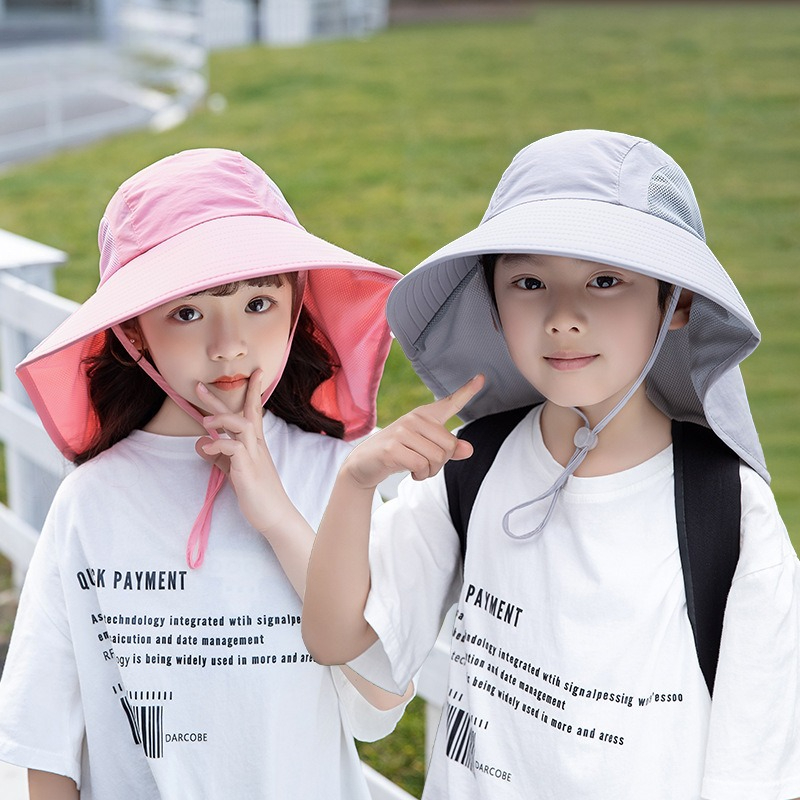 Kids Sun Hat with Neck Flap UV - Fishing Equipment For Kids のレビューと価格