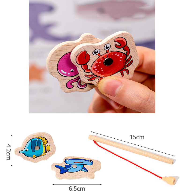 Fishing Toys Montessori Wooden - Fishing Equipment For Kids のレビューと価格
