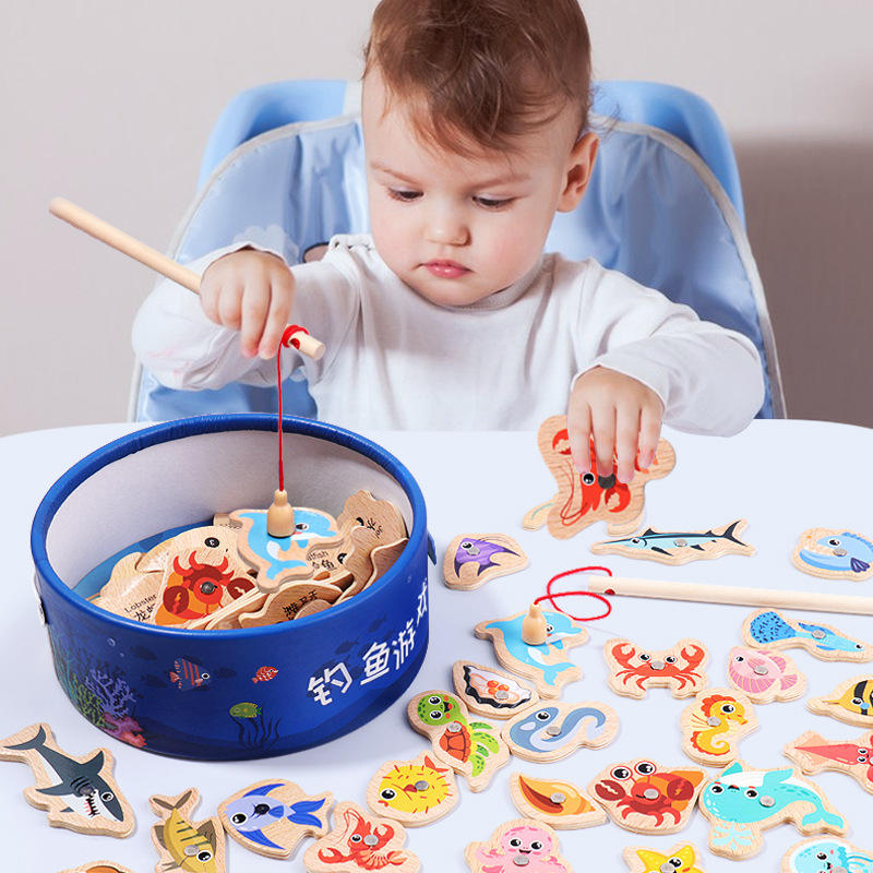 Wooden Magnetic Fishing Toys f - Fishing Equipment For Kids のレビューと価格