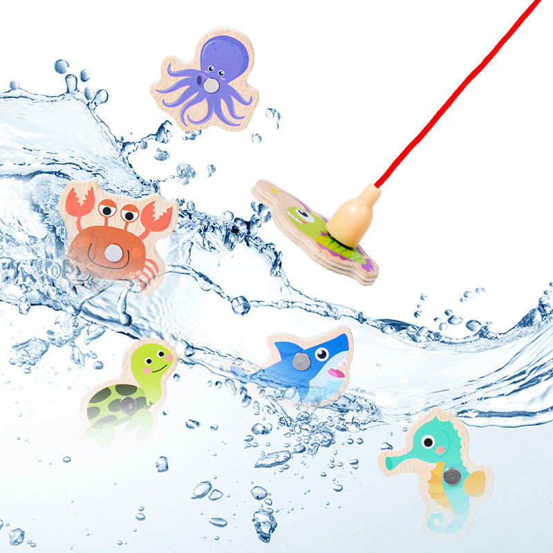 Wooden Magnetic Fishing Toys f - Fishing Equipment For Kids のレビューと価格