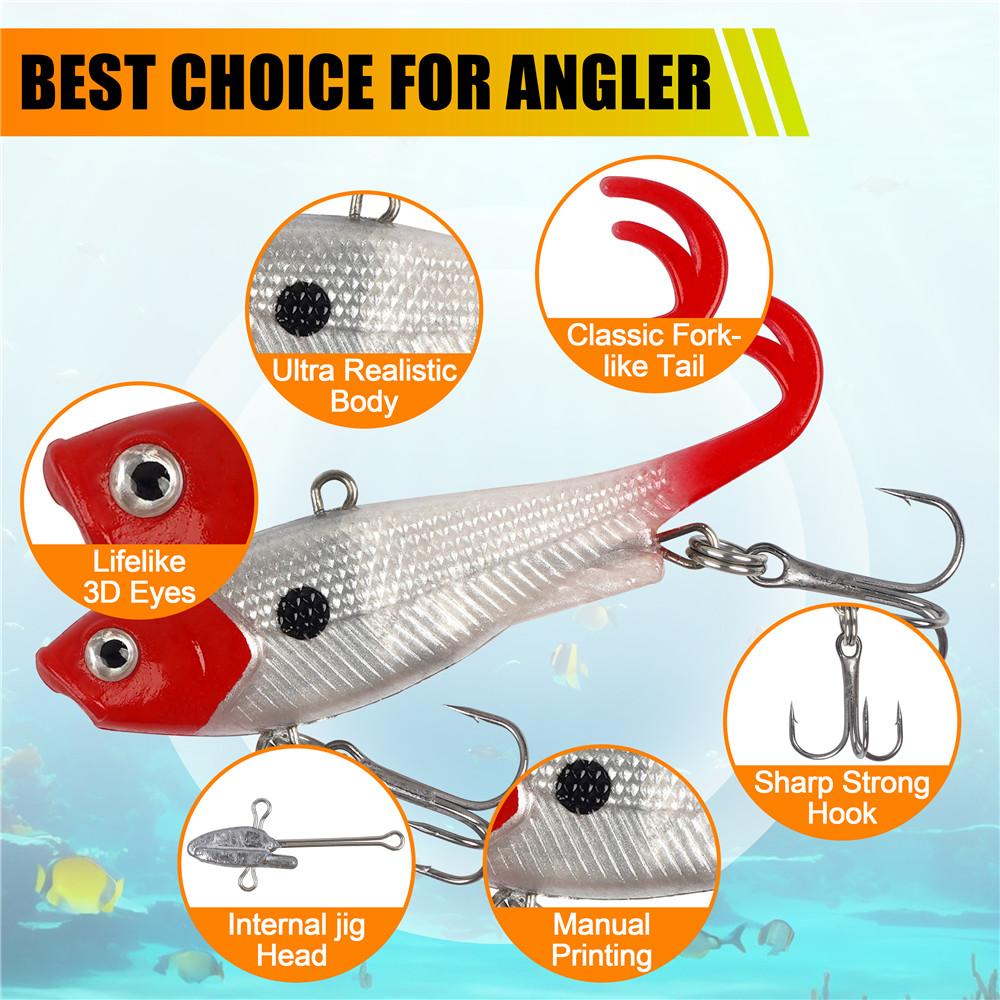 5Pcs Pre-Rigged Jig Head Wobbl - Fishing Equipment For Trout のレビューと価格