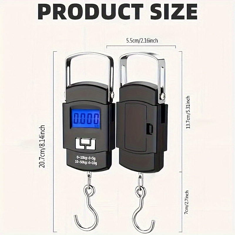 Digital Hanging Scale – Portab - Fishing Hook のレビューと価格