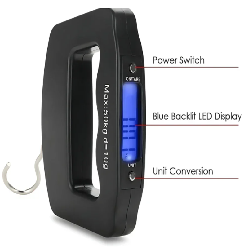 50kg/10g Travel Luggage Scale  - Fishing Hook のレビューと価格