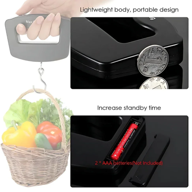 50kg/10g Travel Luggage Scale  - Fishing Hook のレビューと価格