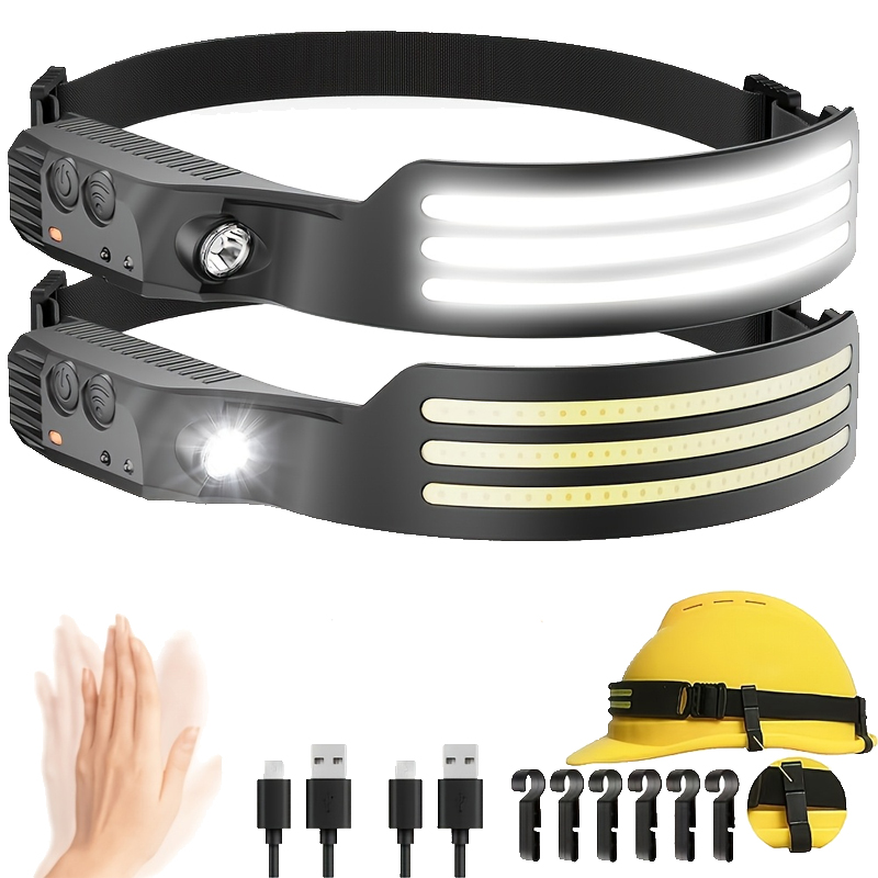LED Sensor Headlamp USB Rechar - Fishing Headlamp のレビューと価格