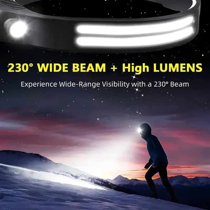 LED Sensor Headlamp USB Rechar - Fishing Headlamp のレビューと価格