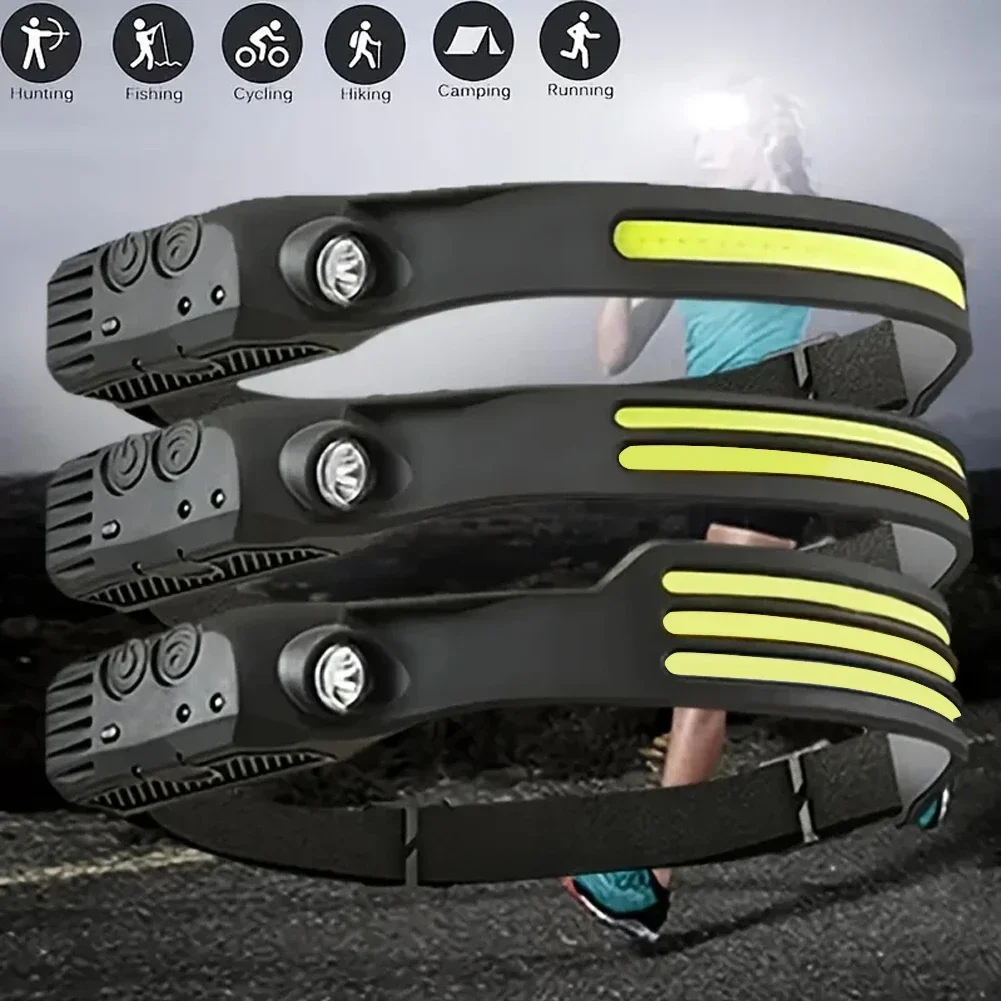 LED Sensor Headlamp USB Rechar - Fishing Headlamp のレビューと価格