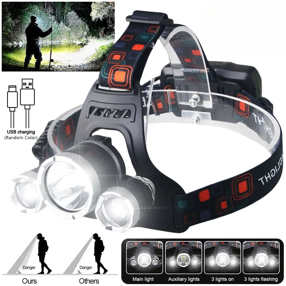 High Power LED Headlamp 18650  - Fishing Headlamp のレビューと価格