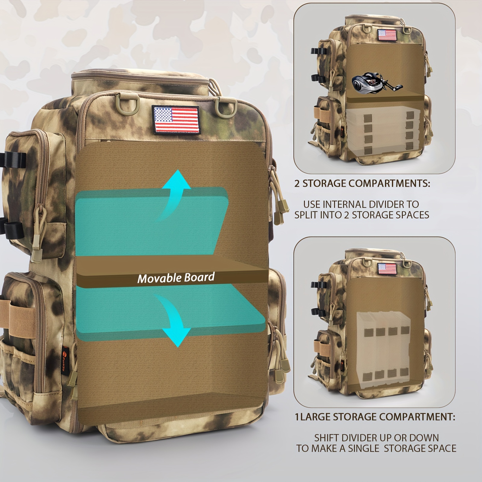A Spacious 11.89gal Fishing Ba - Fishing Equipment Usa のレビューと価格