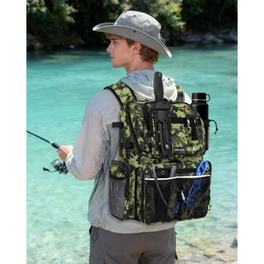 Fishing Backpack with Rod Hold - Fishing Equipment Usa のレビューと価格