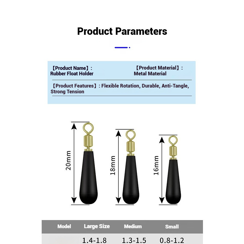 Rotatable Metal Swivel Rubber  - Fishing Equipment For Trout のレビューと価格