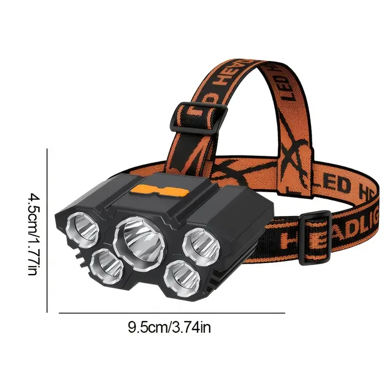 Portable 5LED Outdoor Headlamp - Fishing Headlamp のレビューと価格